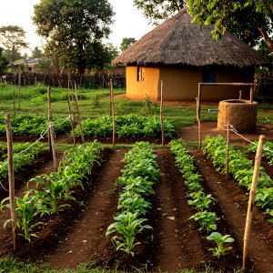 A home garden in Africa